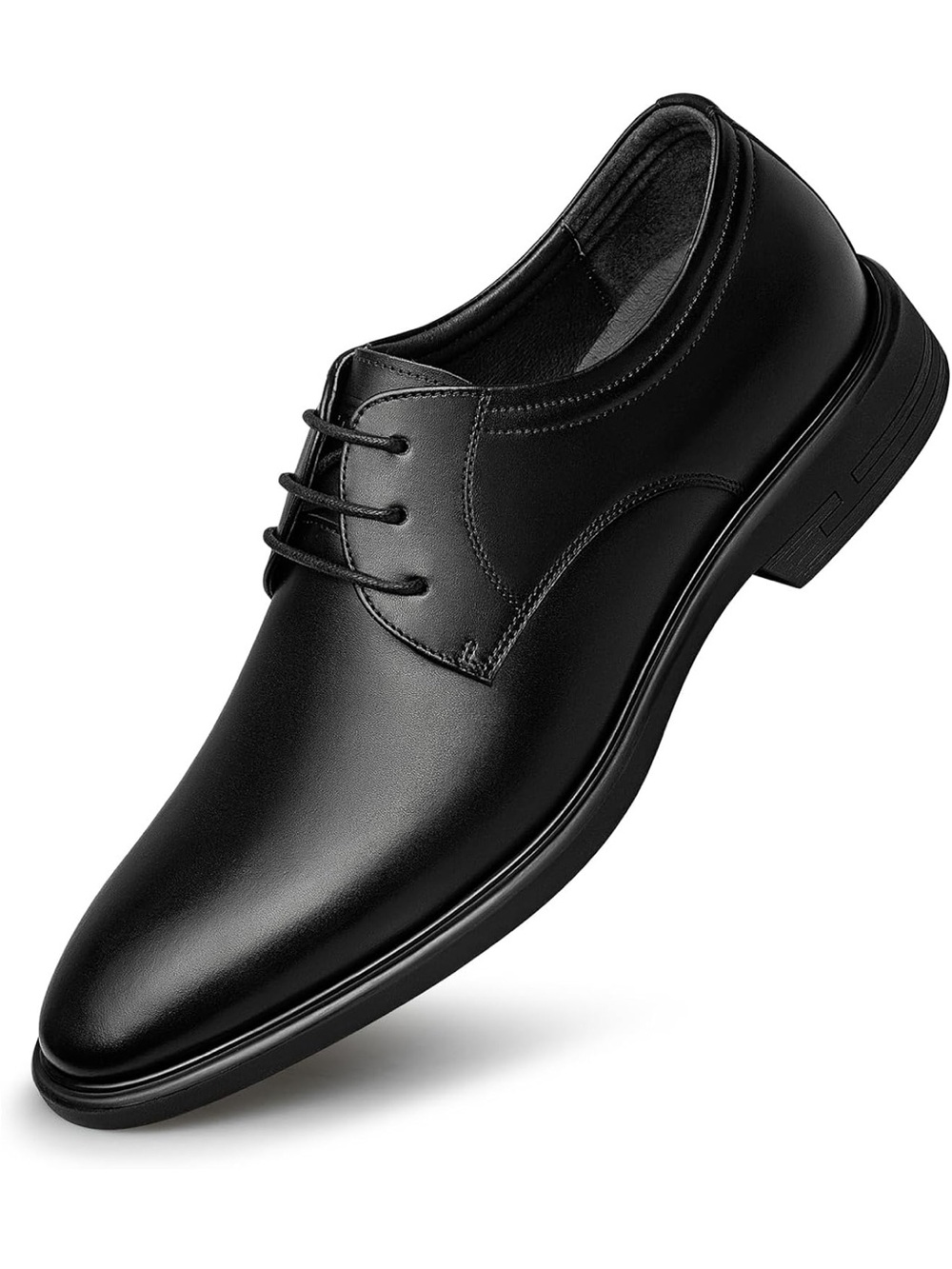 ZRO Classic Black Men's Dress Oxfords - Sleek Lace-Up Formal Shoes